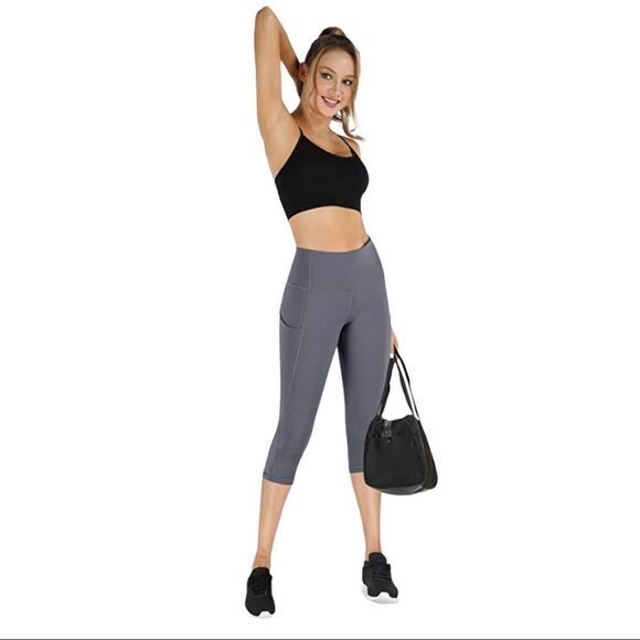 PHISOCKAT Women's High Waist Leggings with Pockets - Picture 4 of 16